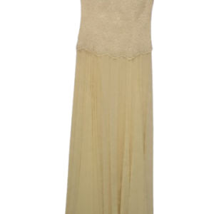 Piyamor Yellow Sleeveless Long Gown Size 38