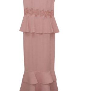 Copcapy Peach Sleeveless Long Step Gown Size 38