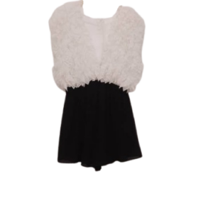 Miss Avenue Black And White Jumpsuit Size L