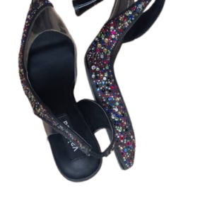 Vaidada Black Sandals With Multicolor Stone Size 40