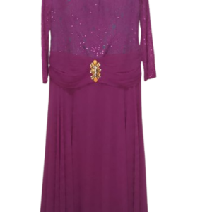 De Tual Puple Long Gown Size 46