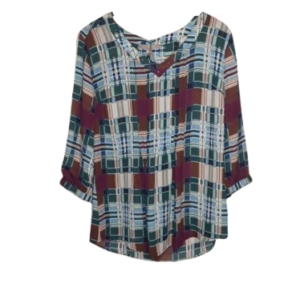 Ny Collection Green Multicoloured Top Size S