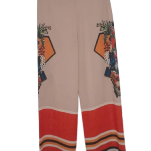 Miarte Orange Multicolor Trouser Size 1